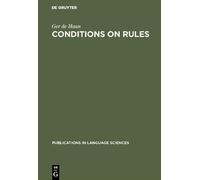 Ger de Haan Conditions on Rules (Copertina rigida)