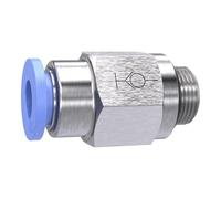 Ger. Raccordo a incastro » serie blu « autobloccante, G 1/4 a, F. Schl.-Außen-Ø 6 mm, dr. Max. 10 bar, plastica/MS vern.