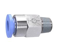 Ger. Raccordo a incastro » serie blu « autobloccante, R 1/4 a., F. Schl.-Außen-Ø 6 mm, dr. Max. 10 bar, plastica/MS vern.