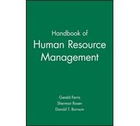 Gerald Ferris Handbook of Human Resource Management (Copertina rigida)