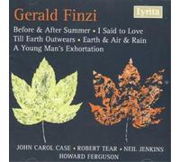 Gerald Finzi Before and After Summer, I Said to Love (CD) Album