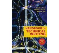 Gerald J. Alred Walter E. Oli The Handbook of Technical Writing w (Anello, filo)