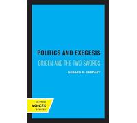 Gerard E. Caspary Politics and Exegesis (Tascabile)