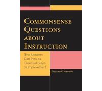 Gerard Giordano Commonsense Questions about Instruction (Copertina rigida)