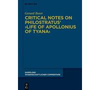 Gerard Johannes Critical Notes on Philostratus’ ›Life of Apol (Copertina rigida)