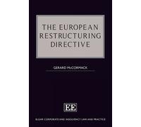 Gerard McCormack The European Restructuring Directive (Copertina rigida)
