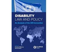 Gerard Quinn Disability Law and Policy (Tascabile)