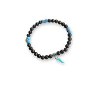 Gerba Jewels Bracciale Bronzite ceramica corno smaltato turchese e argento