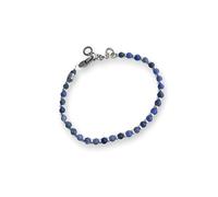 Gerba Jewels Bracciale chiusura a moschettone pietre dure 4mm e argento