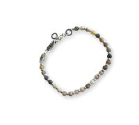 Gerba Jewels Bracciale con chiusura a moschettone pietre dure 4mm e argento