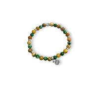 Gerba Jewels Bracciale con filo elastico pietre dure e argento