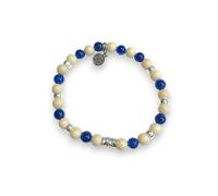 Gerba Jewels Bracciale con filo elastico pietre dure e argento