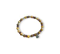 Gerba Jewels Bracciale con filo elastico pietre dure murrine e argento