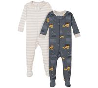 Gerber 2-Pack Footed Pajamas Sleepers per Neonati e Bambini Bimbo 0-24