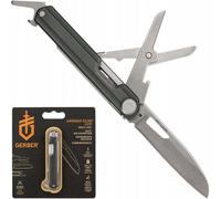 Gerber Attrezzo multiuso ArmBar Slim Cut – 4 funzioni, lama liscia, Grigio scuro