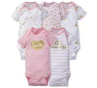 Gerber - Confezione da 5 tutine a maniche corte da principessa Castle