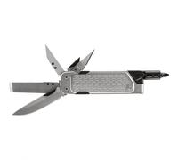 Gerber Attrezzo Multifunzione con 7 Funzionalità, Coltello con lama liscia, LockDown Drive, Acciaio inox/5Cr15MoV, Argento, 31-003705