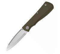 Coltello Tascabile Gerber con Clip da Cintura, Mansfield, Design Swayback con Affilatura Scandi e Manico in Micarta, Lunghezza Lama: 8 Cm, Olive, 30-001910