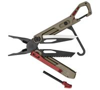 Gerber multi-tool con 10 funzioni, Stakeout Spark, attrezzo da campeggio con blocco del telaio, pinze, accendifuoco, moschettone e molto altro, Coyote Brown, 1070226