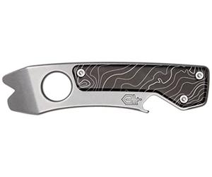 Gerber Multi-Tool con 6 Funzioni, Chonk, con Clip da Cintura e Apribottiglie, Peso: 68 G, Lunghezza: 9,9 Cm, Argento/Nero, 31-004146