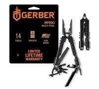 Gerber Multi-Tool Senza Coltello con Fodero in Nylon, Apertura a Una Mano e 14 Funzioni, Mp600 Senza Lama, Nero, 30-000952