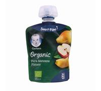 Gerber Organic Pera Mela Banana 4X - Omogeneizzato