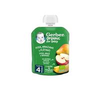 Gerber Pouch Organic Pera Manz Plat 90G