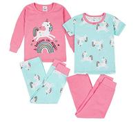 Gerber Set pigiama da 4 pezzi per bambina, Unicorno Magic Pink, 12 mesi