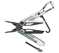 Gerber multi-tool con 10 funzioni, Stakeout Spark, attrezzo da campeggio con blocco del telaio, pinze, accendifuoco, moschettone e molto altro ancora, Baltic Haze, 1070268