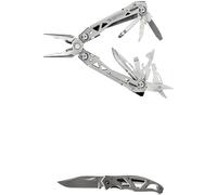 Gerber Suspension NXT & Mini Paraframe w-Gift T, multitool e coltello, argento Onesize Silver