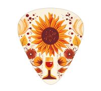 Gerbera Art Plettri per chitarra eleganti e resistenti, tre tipi di plettri sottili, medi e pesanti (12 pezzi), adatti per chitarra, basso, chitarra elettrica, ukulele,