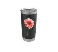Gerbera margherita bella acquerello margherite rosa festa della mamma Bicchiere termico in acciaio inox doppia parete