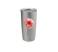 Gerbera margherita bella acquerello margherite rosa festa della mamma Bicchiere termico in acciaio inox doppia parete