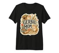 Gerbil Mom Gerbillo Passione Maglietta Premium