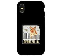 Gerbizilla - Topolino divertente per gli appassionati di allevamento di gerbilli Custodia per iPhone X/XS