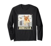 Gerbizilla - Topolino divertente per gli appassionati di allevamento di gerbilli Maglia a Manica