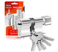 GERCAR Cilindro profilato, serratura cilindrica, 40/40, con 5 chiavi singole, lunghezza: 80 mm, A: 40, larghezza: 40, larghezza: 40, set da 1