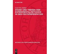 Gerd Otto Mülle Stand Und Trends Der Experimentalmethodik in (Copertina rigida)