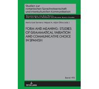 Gerd Wotjak Form and Meaning: Studies of Grammatical Variatio (Copertina rigida)