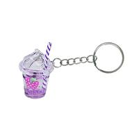 Gereiny LLLucky Simpatico Ciondolo Portachiavi Bubble Tea KawaiiCar Zaino Portachiavi Borsa Ciondolo Coppia Regalo Mini Tazza Pendenti con Anelli Portachiavi