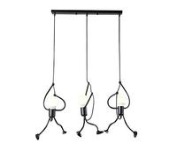Gerenecic Lampada a Sospensione in Ferro con Motivo a Cartoni Animati, Moderna e Creativa, con luci a Sospensione a Forma di Piccole Persone, luci a Sospensione Regolabili per la cameretta d