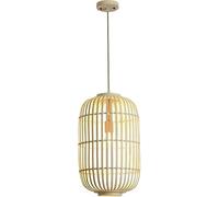 Gerenecic Lustre en rotin tissé à la Main pour îlot de Cuisine Boho Bamboo Kitchen Island Light pour Salle à Manger, Salon et