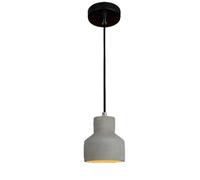 Gerenecic Lustre industriel Vintage en béton - Suspension 1 Lumière pour Café, Restaurant et décoration intérieure