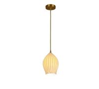 Gerenecic Lustre nordique en verre et céramique - Suspension réglable E14 pour Cuisine, Salle à Manger, Chambre et Salon - Design Blanc postmoderne