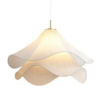 Gerenecic Lustre rétro en Tissu Crème à pétales, luminaire décoratif d'intérieur, idéal pour Un Salon, Une Salle à Manger, Une Chambre à Coucher, Une Cuisine, Un Restaurant ou Un Café.