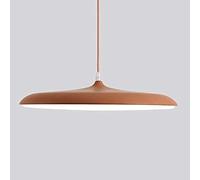 Gerenecic Lustre suspendu en Métal à Hauteur réglable - Design élégant du milieu du siècle pour Salons et salles à Manger (Marron, 25 cm)