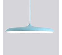 Gerenecic Lustre suspendu en Métal à Hauteur réglable - Design élégant du milieu du siècle pour Salons et salles à Manger (Bleu, 25 cm)
