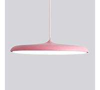 Gerenecic Lustre suspendu en Métal à Hauteur réglable - Design élégant du milieu du siècle pour Salons et salles à Manger (Rose, 25 cm)