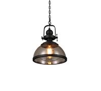 Gerenecic Lustre Vintage industriel E27 - Suspension rétro avec couvercle en verre pour Maison, Restaurant, Café