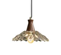 Gerenecic Lustre Vintage réglable en verre - Suspension élégante pour Restaurant, Bar et décoration intérieure